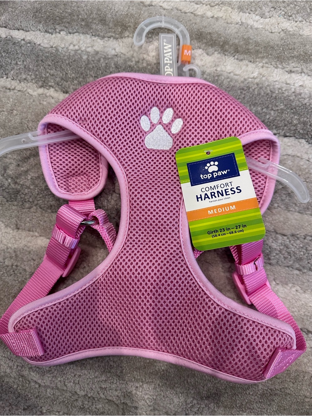 Top Paw Comfort Harness Pink Medium